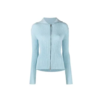 NANUSHKA Rib knit Zipped Cardigan