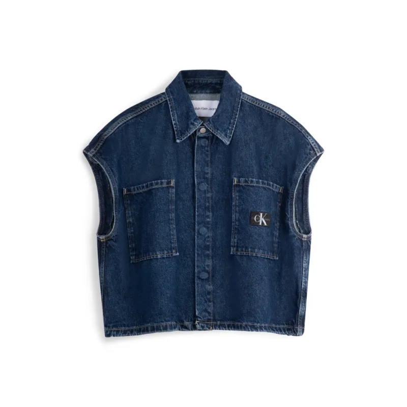 CALVIN KLEIN Shirt Women's Denim Dark Blue-0