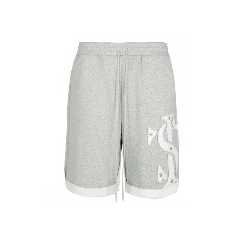 STK SMALL TOWN KID Casual Shorts Unisex Heather Gray-0