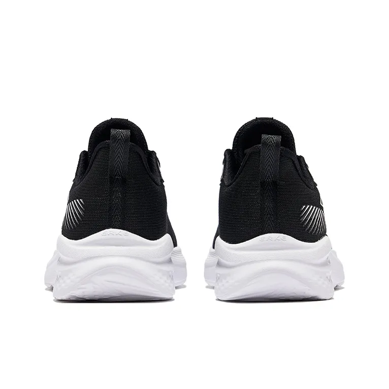 Erke Running Shoes Women's Low Top Jet Black-3