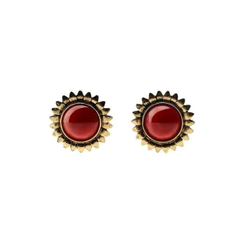 ZARA Resin Earrings Women's Gold