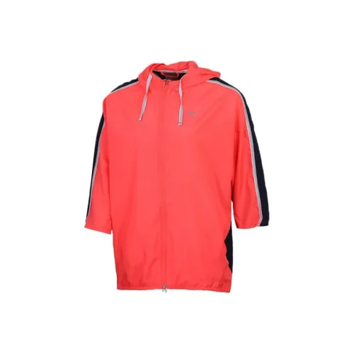 PUMA Sports Hooded Jacket Women's Pink Blue