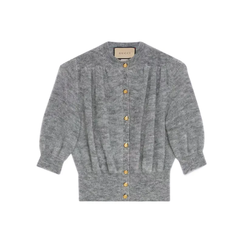 GUCCI Fine Knit Mohair Cardigan-0