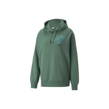 PUMA DOWNTOWN OVERSIZED Sweatshirts Women's Green