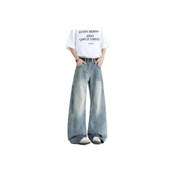 Menglaini Jeans Unisex Blue[High Quality Upgraded]