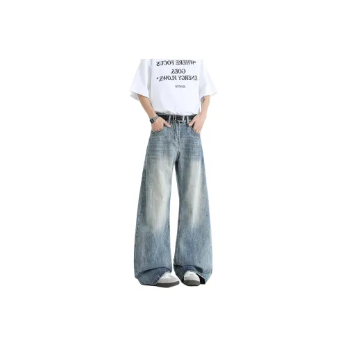 Menglaini Jeans Unisex Blue[High Quality Upgraded]