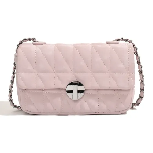 LOUIS ROYALN PU Shoulder Bag Women's Blush Pink/Dusty Blue/Ecru/Black