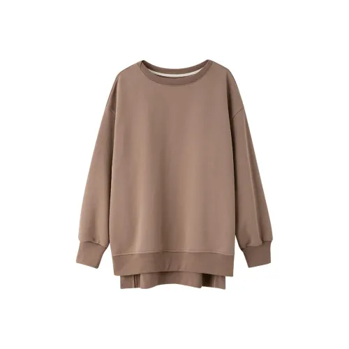 Miss Ha Ya Sweatshirts Women's Wheat Flour Khaki