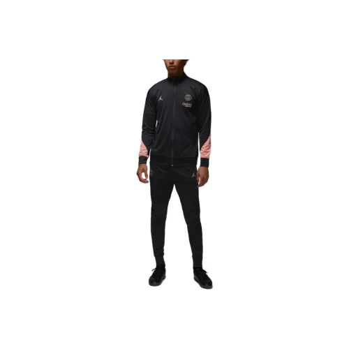 Jordan Paris Saint Germain FW24 Dri FIT Soccer Jersey Set Men's Black Pink