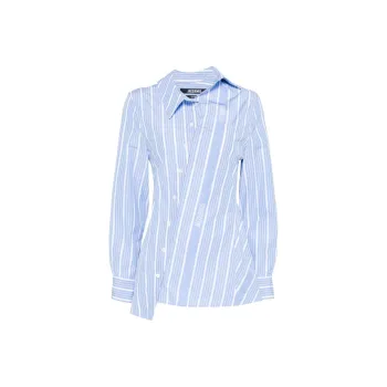 Jacquemus Pablo Striped Asymmetric Hem Shirt