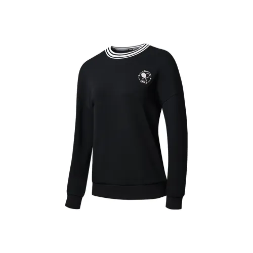 Erke Vertical Technology Sweatshirts Women's Jet Black