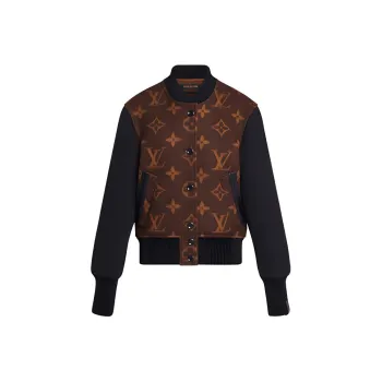 LOUIS VUITTON Monogram Jacquard Bomber Jacket