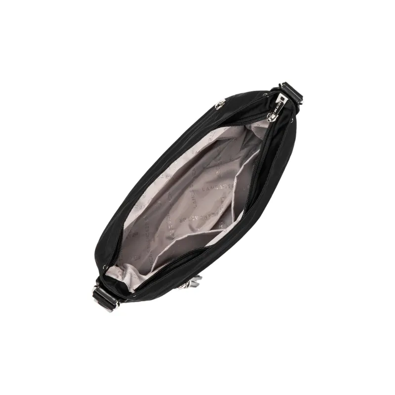 Lancaster Nylon Shoulder Bag Women's Black-3