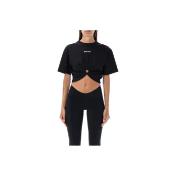 PALM ANGELS Classic Logo Ring T shirt Black
