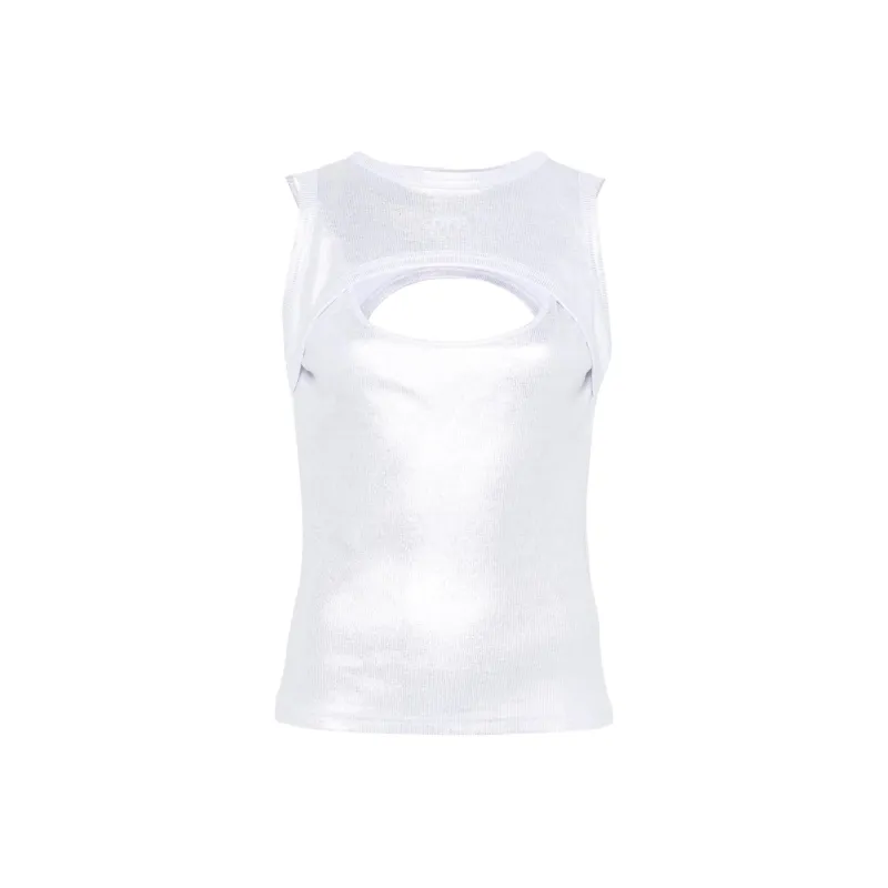 OFF WHITE Coated Ribbed Tank Top-0