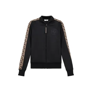 FENDI Ff Track Jacket 'Black/Tobacco'