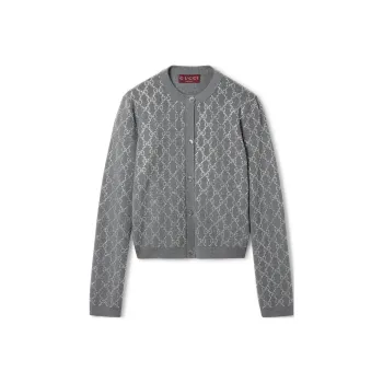 GUCCI Gg Embellished Cardigan