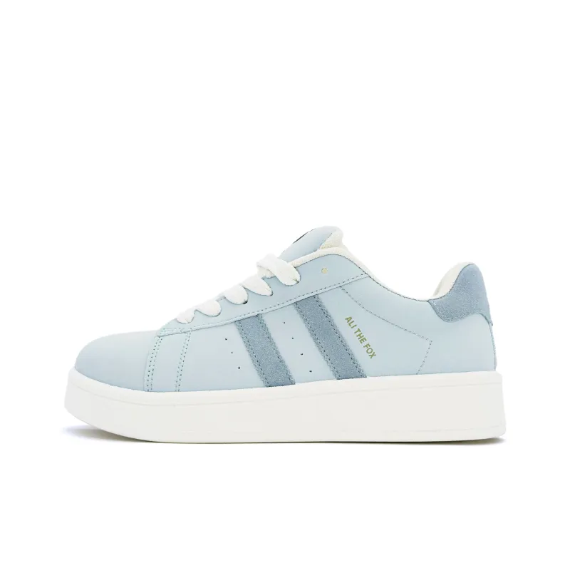 ALI THE FOX Skateboard Shoes Women's Low Top Blue/Beige-13