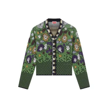 KENZO Floral Archive Floral jacquard Cardigan