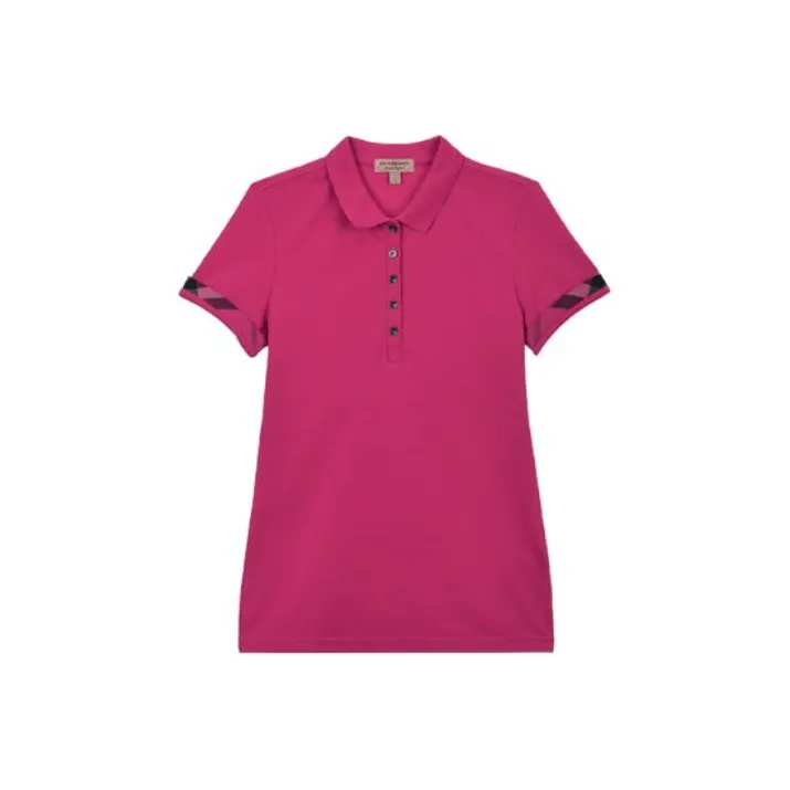 Burberry Polo Shirts Women's Pink-0