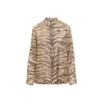 Stella McCartney Tiger-Printed Button-Up Shirt