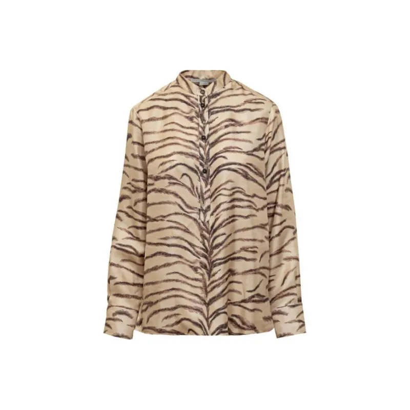 Stella McCartney Tiger Printed Button Up Shirt-0