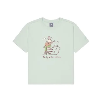 New Balance Drop Shoulder Sleeve T Shirt Women's Green