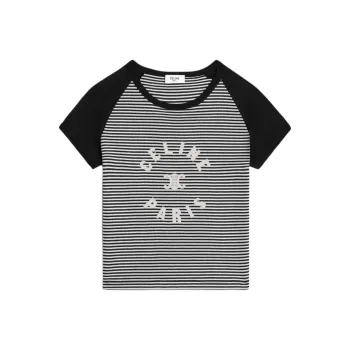 CELINE Triomphe T shirt In Cotton Jersey