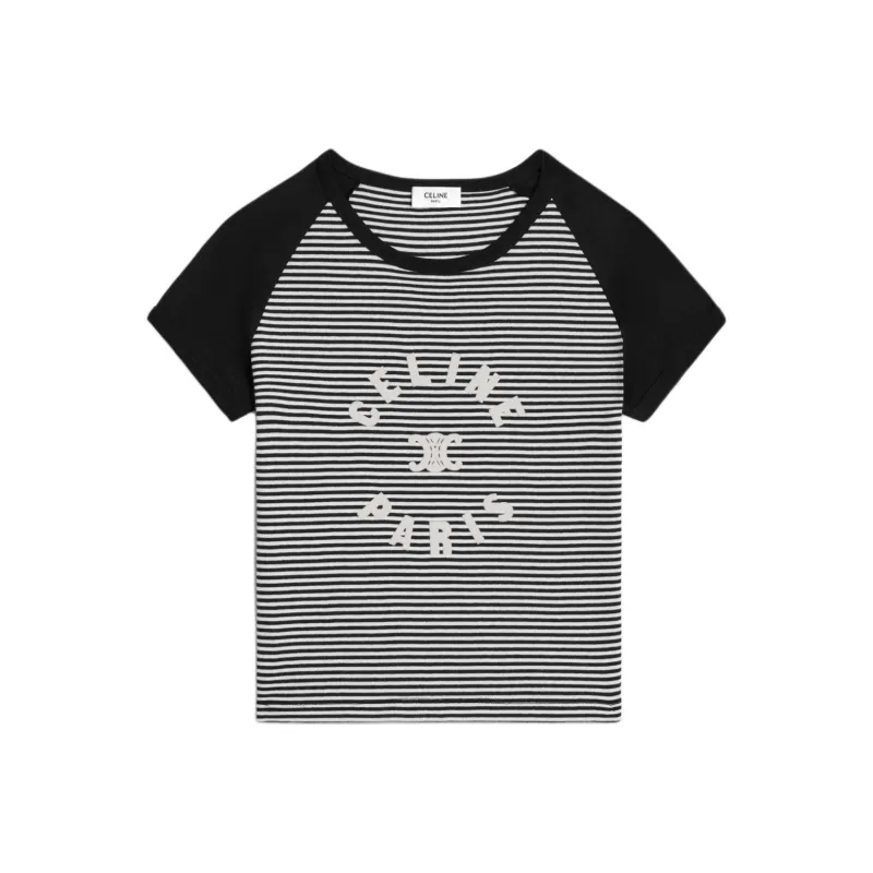 CELINE Triomphe T shirt In Cotton Jersey-0