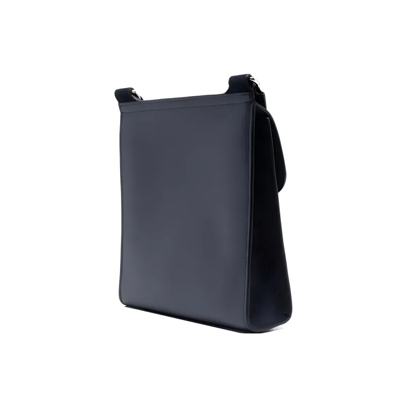 Mulberry Suede Fabric, Calfskin Shoulder Bag, Crossbody Bag Men's Midnight Blue-1