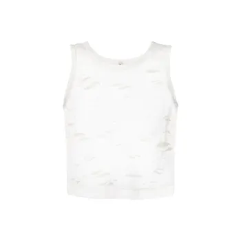 R13 Destroyed Cropped Tank Top