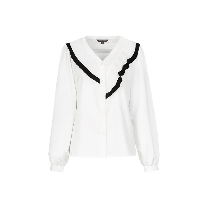 MeetMetro Shirts Women's White-0