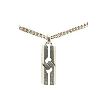 GUCCI 1990 2024 Sterling Silver Infinity Knot Pendant Necklace