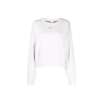 Nike Women's Sportswear Collection Essential Oversized Fleece Crewneck Platinum Tint/White