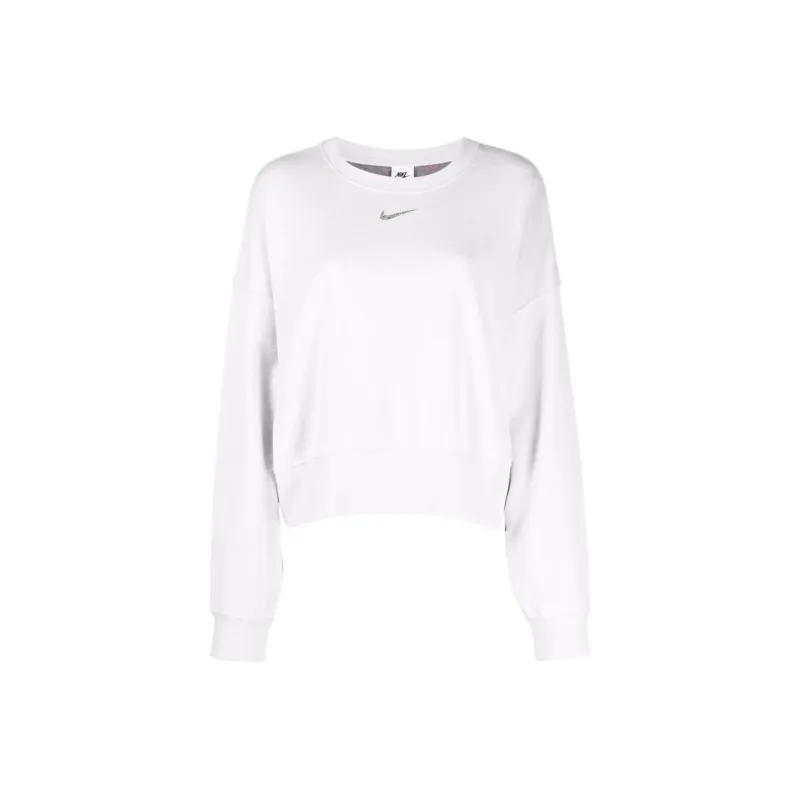 Nike Women's Sportswear Collection Essential Oversized Fleece Crewneck Platinum Tint/White-0