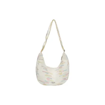 Single Warehouse Canvas Handheld Shoulder Bag Women's White/Pink/Yellow/Black