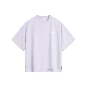 LiNing T Shirt Women's Sea Salt Purple