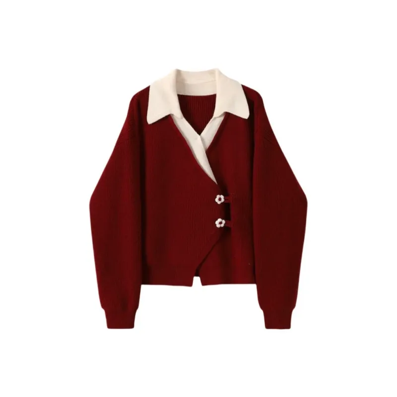 YGPRW Knitwear Women's Red-0