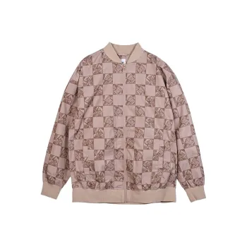 Vans OFF THE WALLCheck SKATE BOM Jacket Women's Khaki Brown