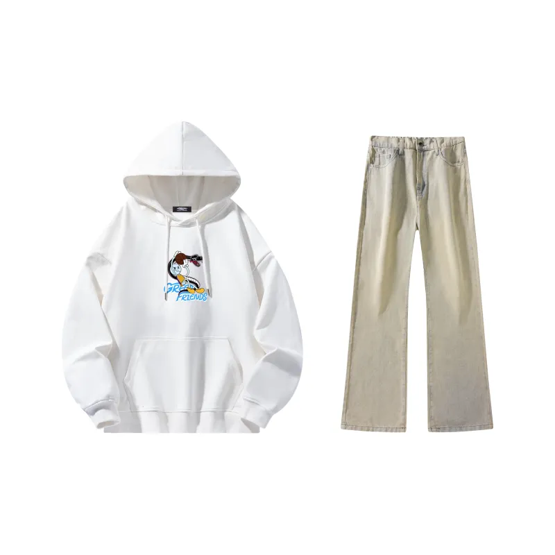 GF x WULIAOYUAN LIANMINGKUAN Sweatshirt Set Unisex-47