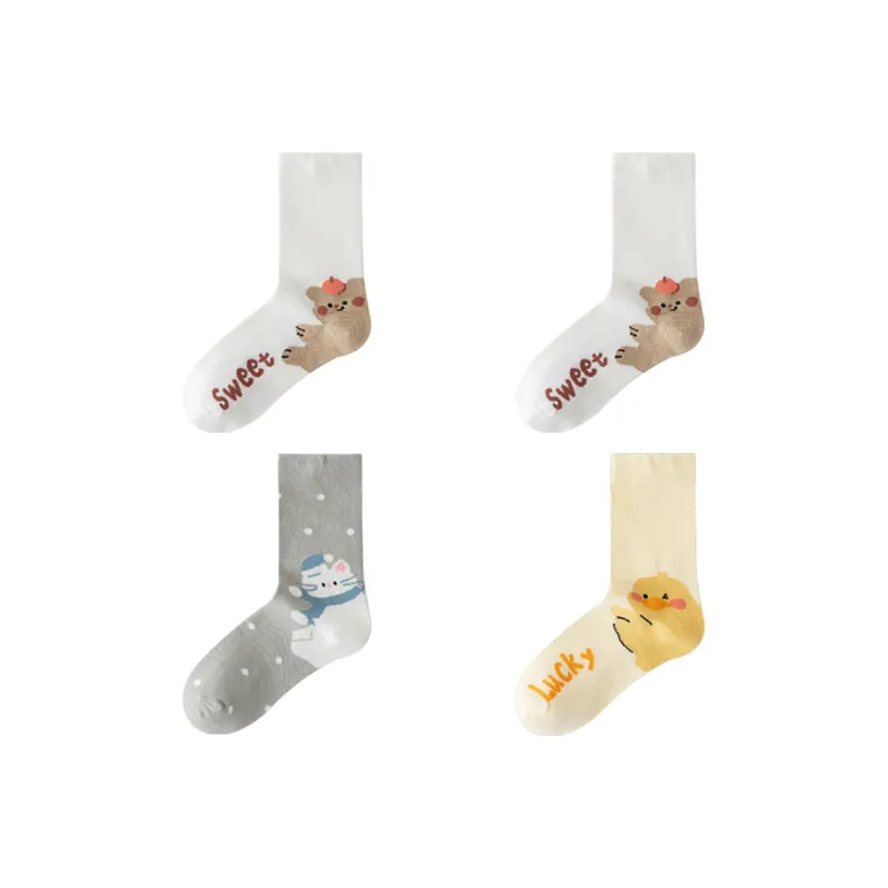 ROBINHOOD Mid Calf Socks Unisex 4 Pack-44