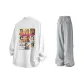 White+Gray Pants