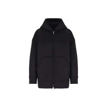 Valentino Zip-Up Drop Shoulder Hoodie