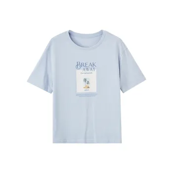 XIANGYING T Shirts Women's Blue