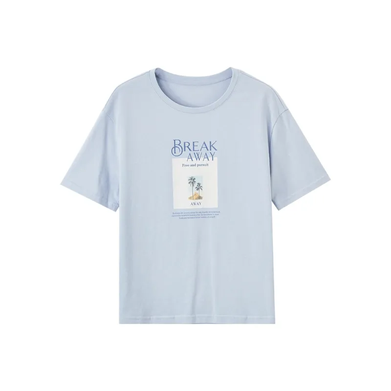 XIANGYING T Shirts Women's Blue-0
