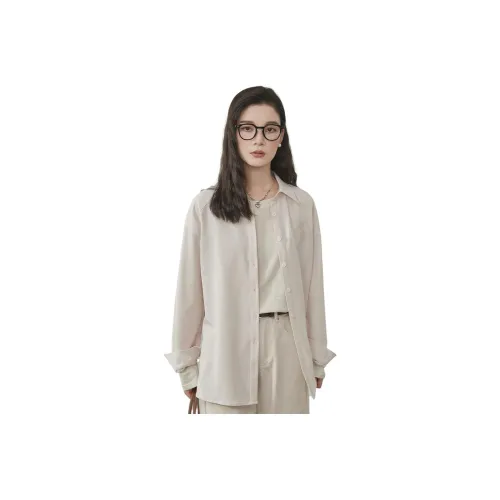 Painting system Shirts Women's Apricot