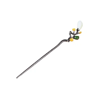 Jade Ink Love Hetian Jade Hairpin White Jade Women's