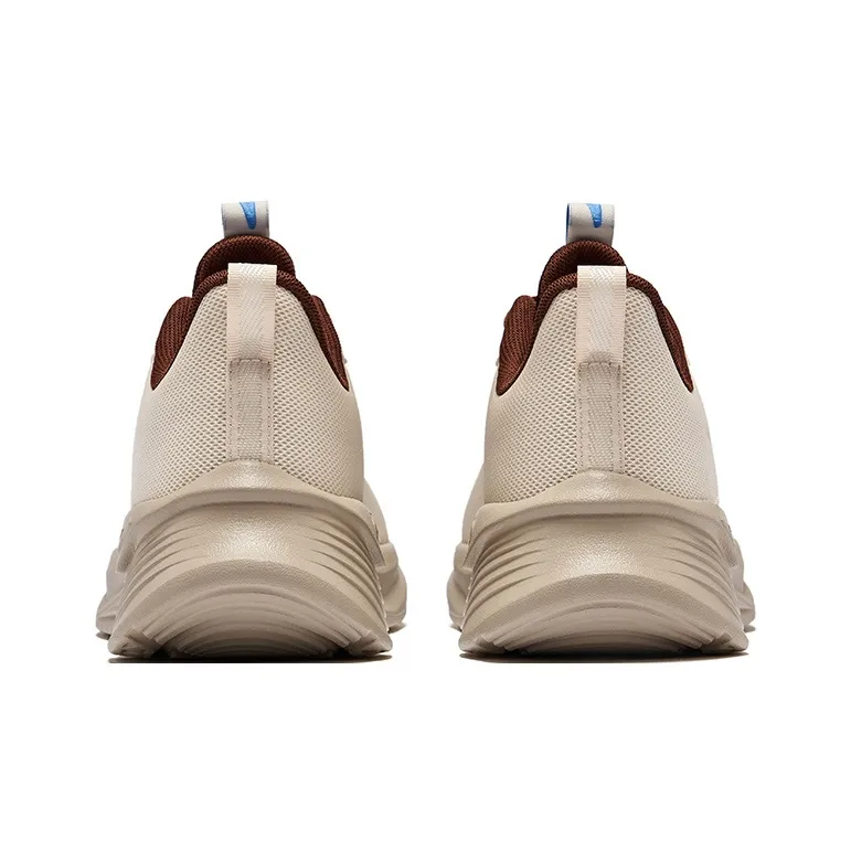Erke Running Shoes Men Low Top Eggnog Gray/Mocha-3