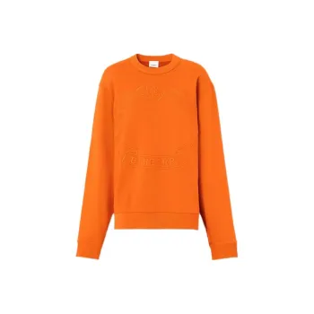 Burberry Oak Leaf Crest embroidered Cotton Sweatshirt