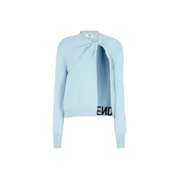 FENDI Twist detail Open front Cardigan